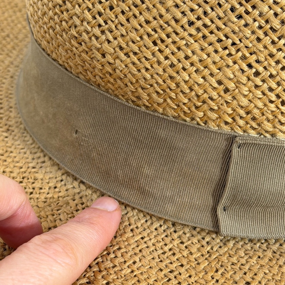 Vintage Pendleton Brown Straw Hat - image 7
